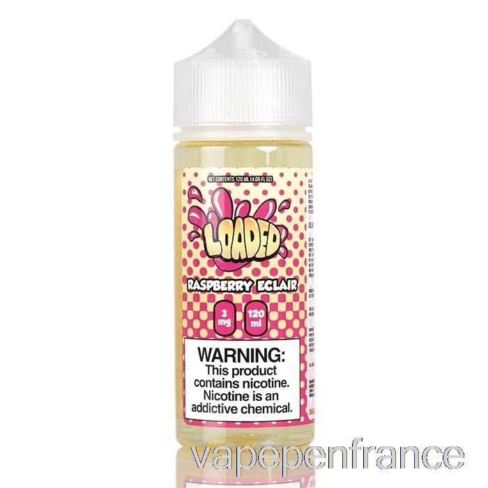 éclair à La Framboise - E-liquide Chargé - Vapeurs Impitoyables - Stylo Vape 120 Ml 0 Mg